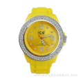 diamante student silicone quartz watch